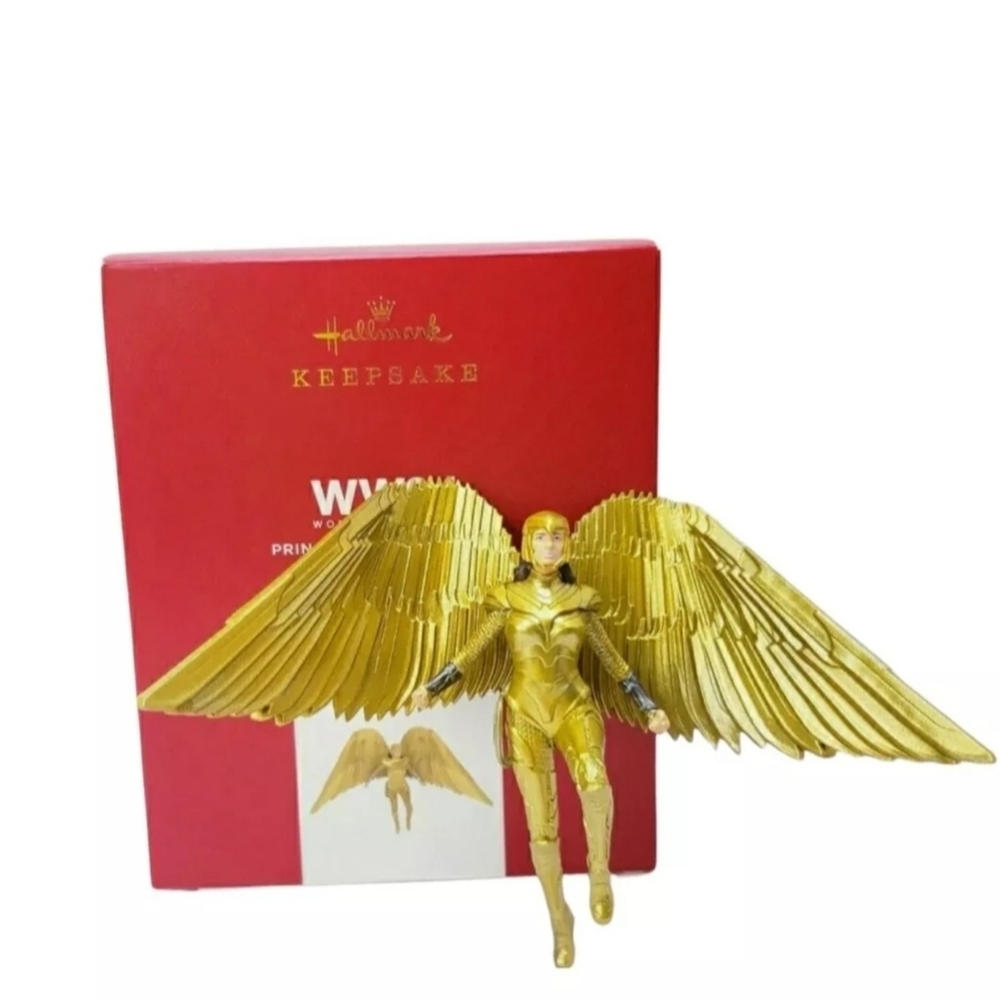 Hallmark Gold Winged Figurine with Red Box